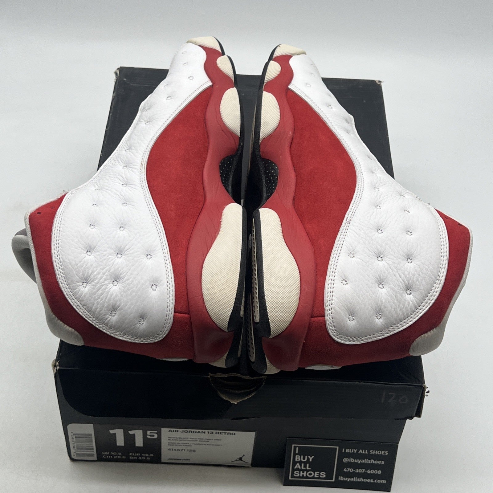 Size 11.5 - Air Jordan 13 Retro 2014 Grey Toe (414571-126)