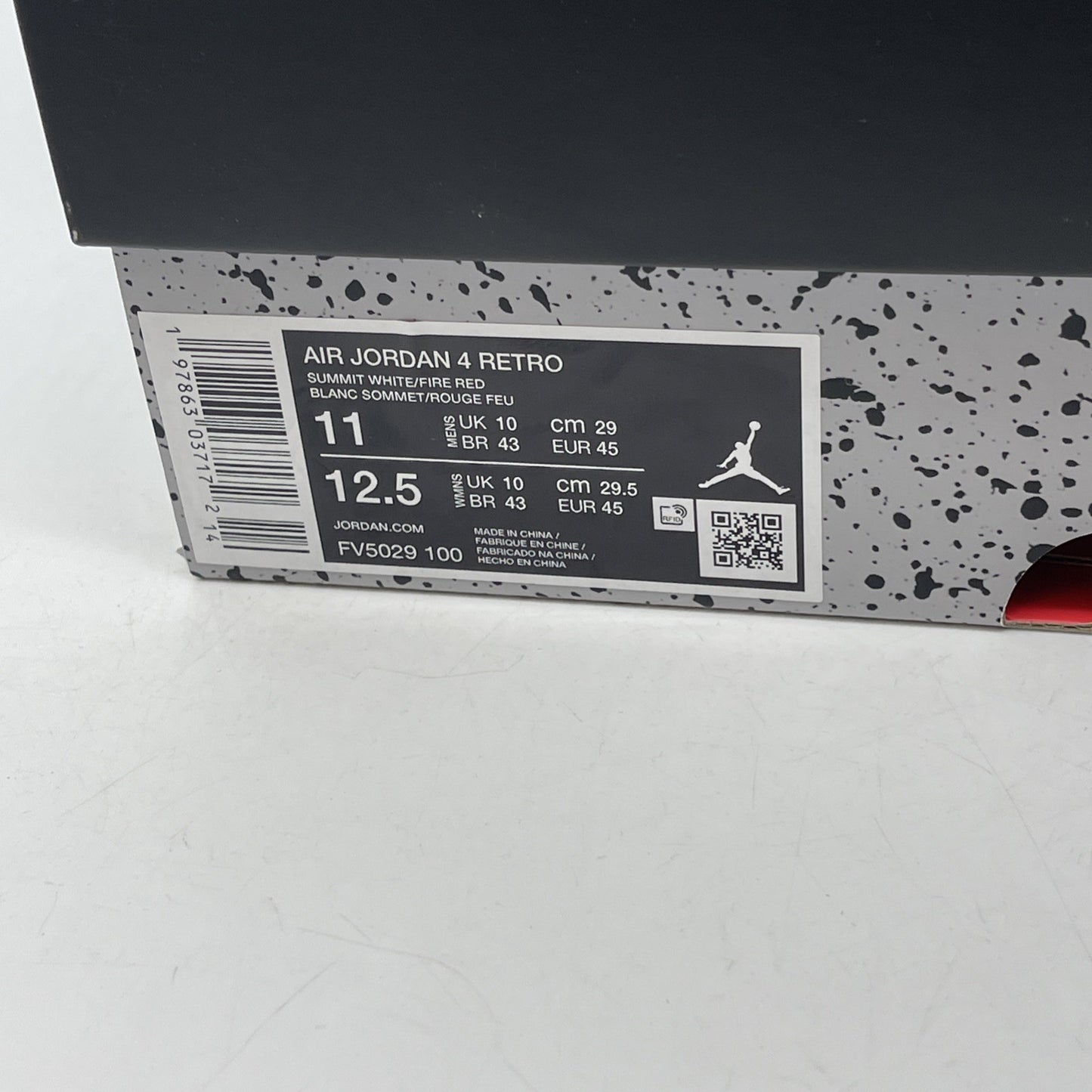 Size 11 - Air Jordan 4 Retro OG Mid White Cement Leather (FV5029-100)