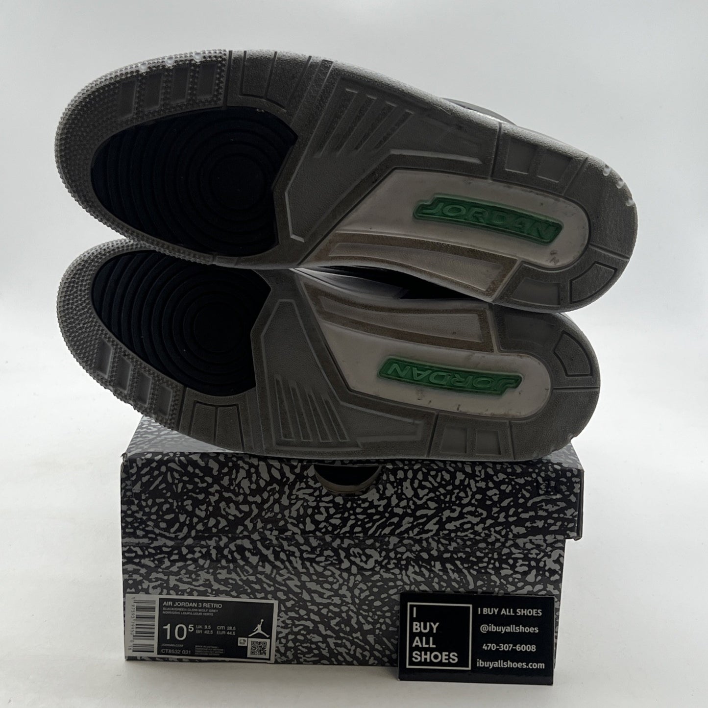 Size 10.5 - Air Jordan 3 Retro Green Glow (CT8532-031)