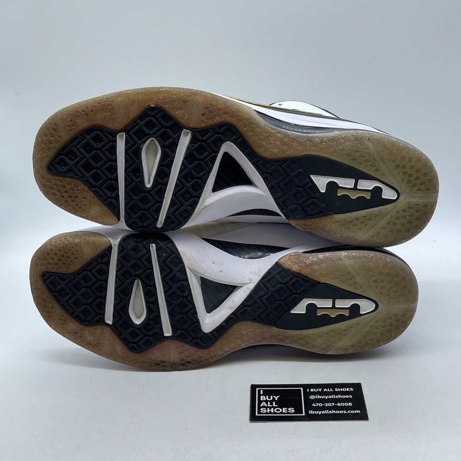 Size 13 - Nike LeBron 9 P.S. Elite Home White Gold Leather (516958-100)