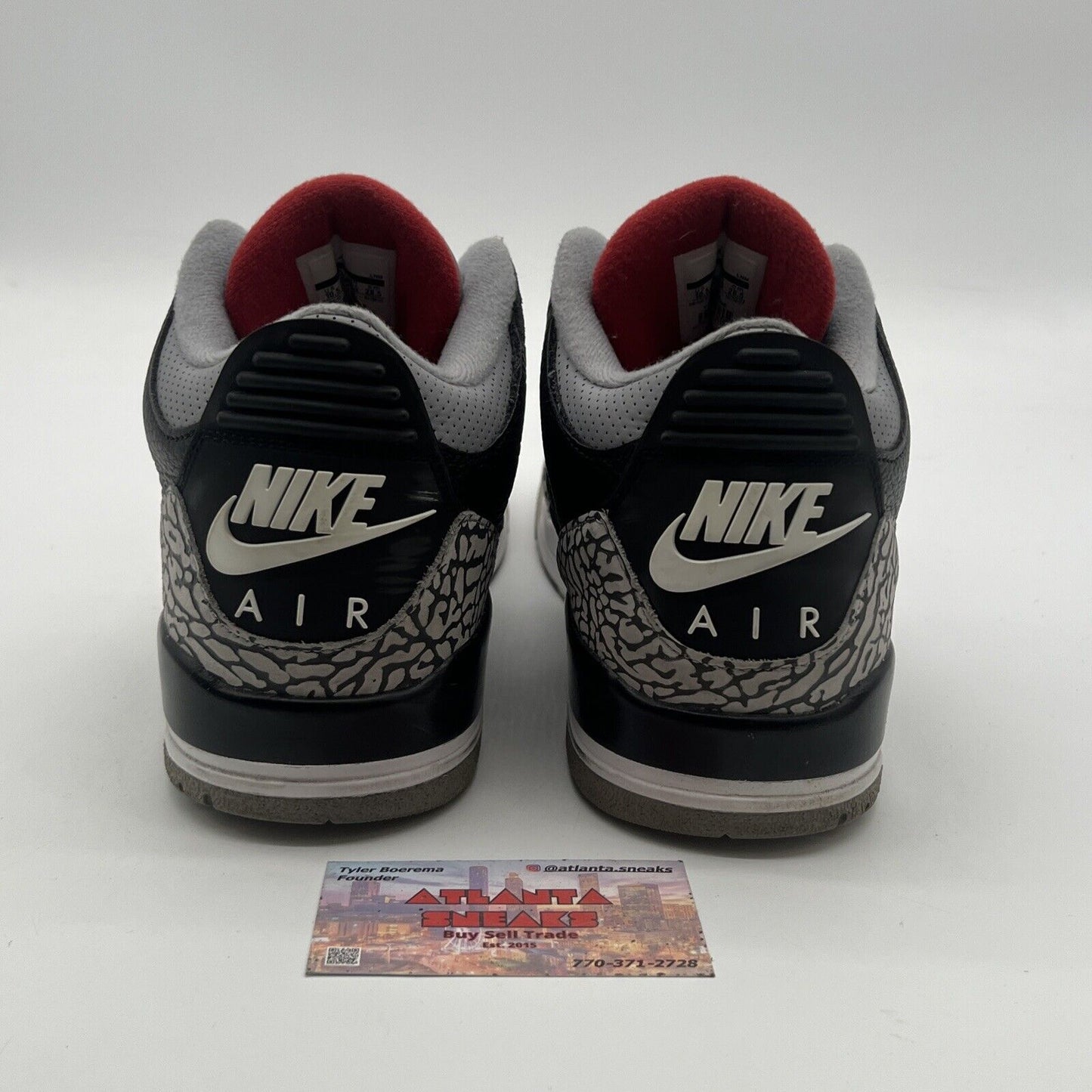 Size 10.5 - Air Jordan 3 Retro OG Mid Black Cement (854262-001)