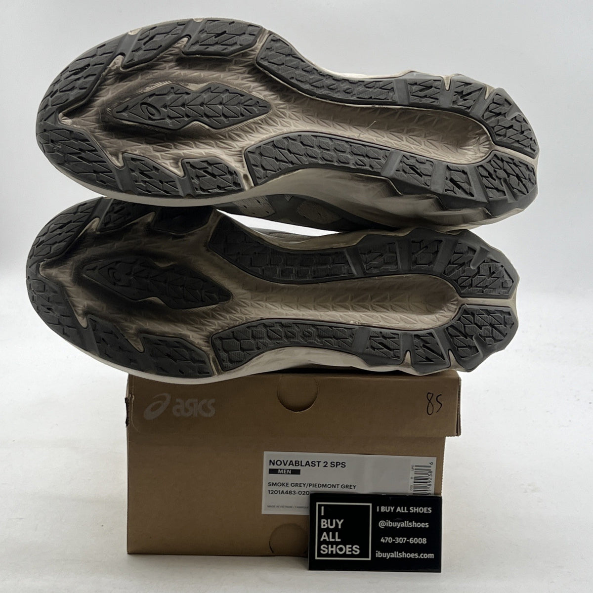 Size 11 - Asics Novablast 2 SPS Smoke Grey (1201A483-020)