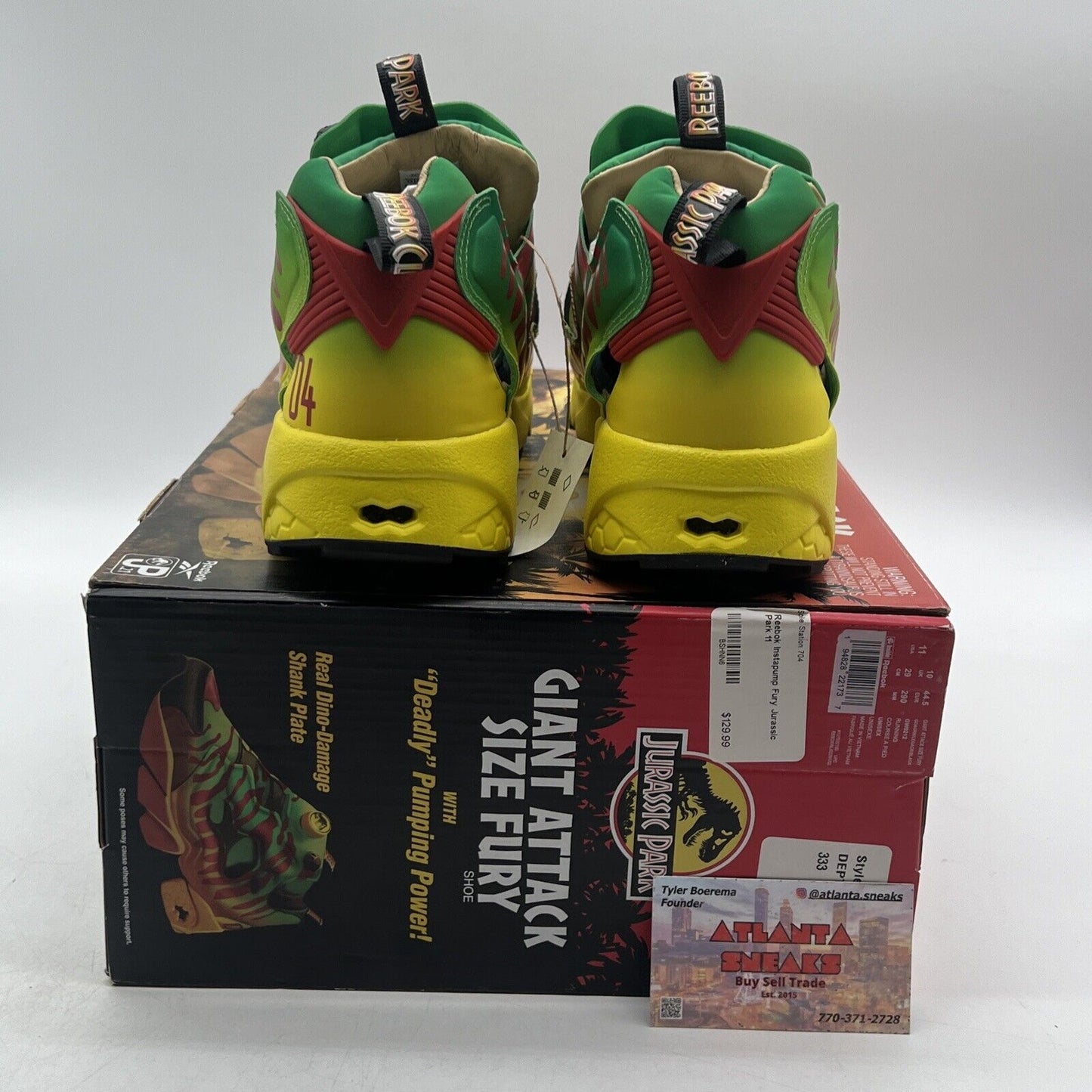 Size 11 - Reebok Jurassic Park x InstaPump Fury OG Tour Vehicles