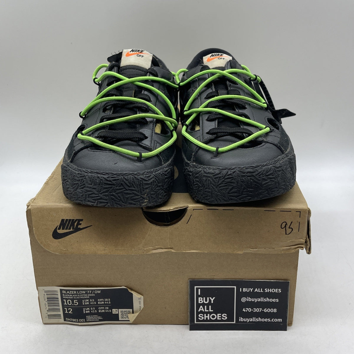 Size 10.5 - Off-White x Nike Blazer Low Black (DH7863-001)