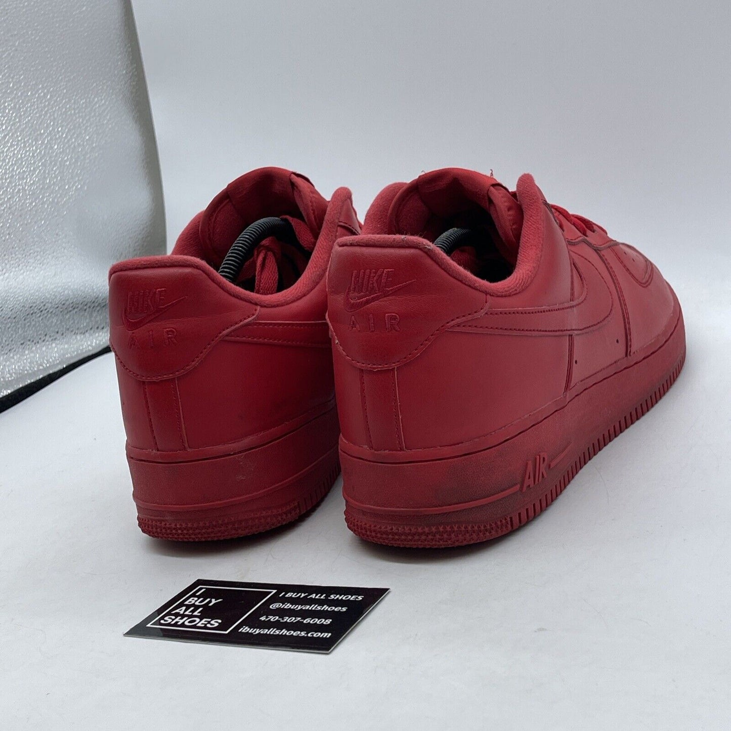 Size 12 - Nike Air Force 1 Low Triple Red Suede Leather (CW6999-600)