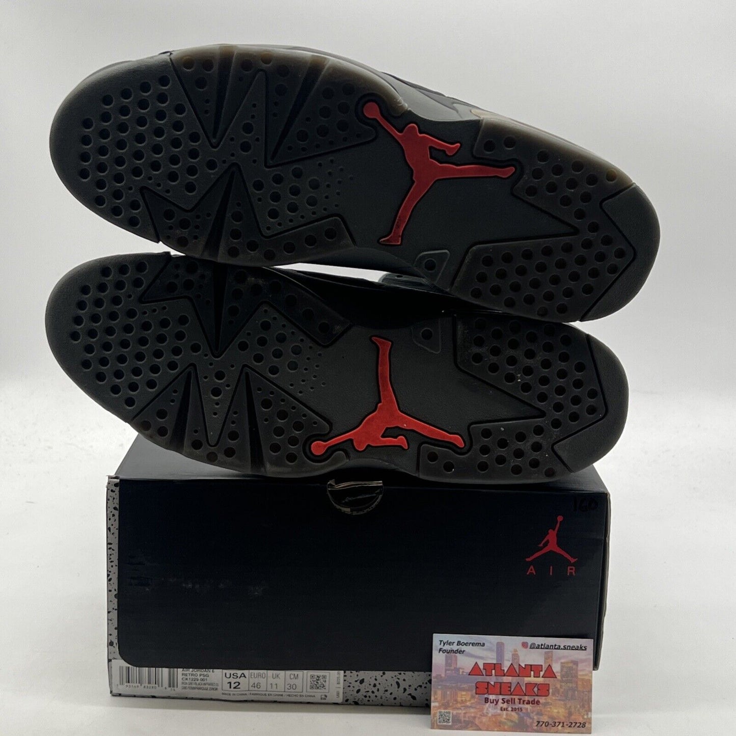 Size 12 - Paris Saint-Germain x Air Jordan 6 Retro Iron Grey (CK1229-001)