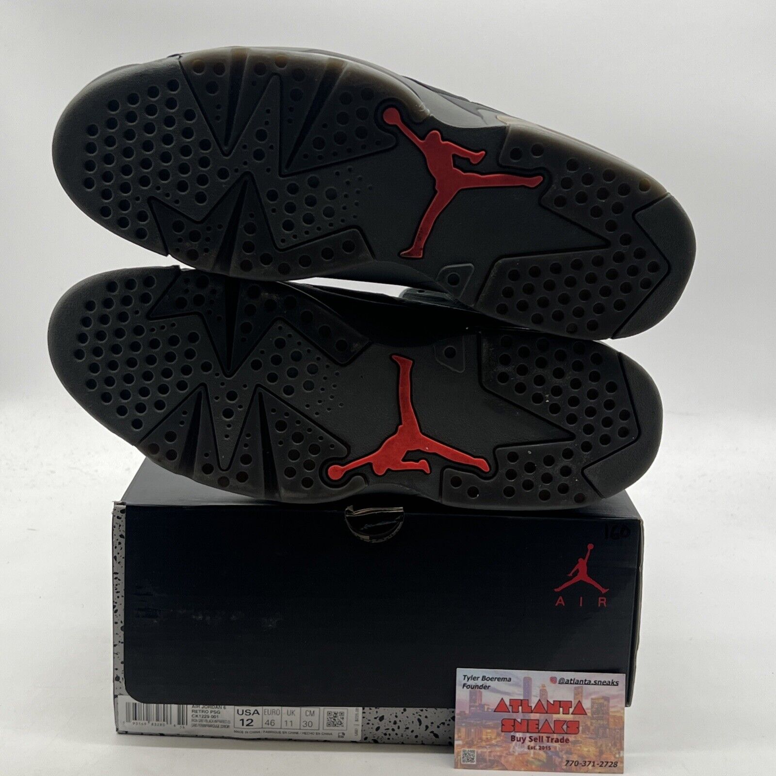Size 12 - Paris Saint-Germain x Air Jordan 6 Retro Iron Grey (CK1229-001)