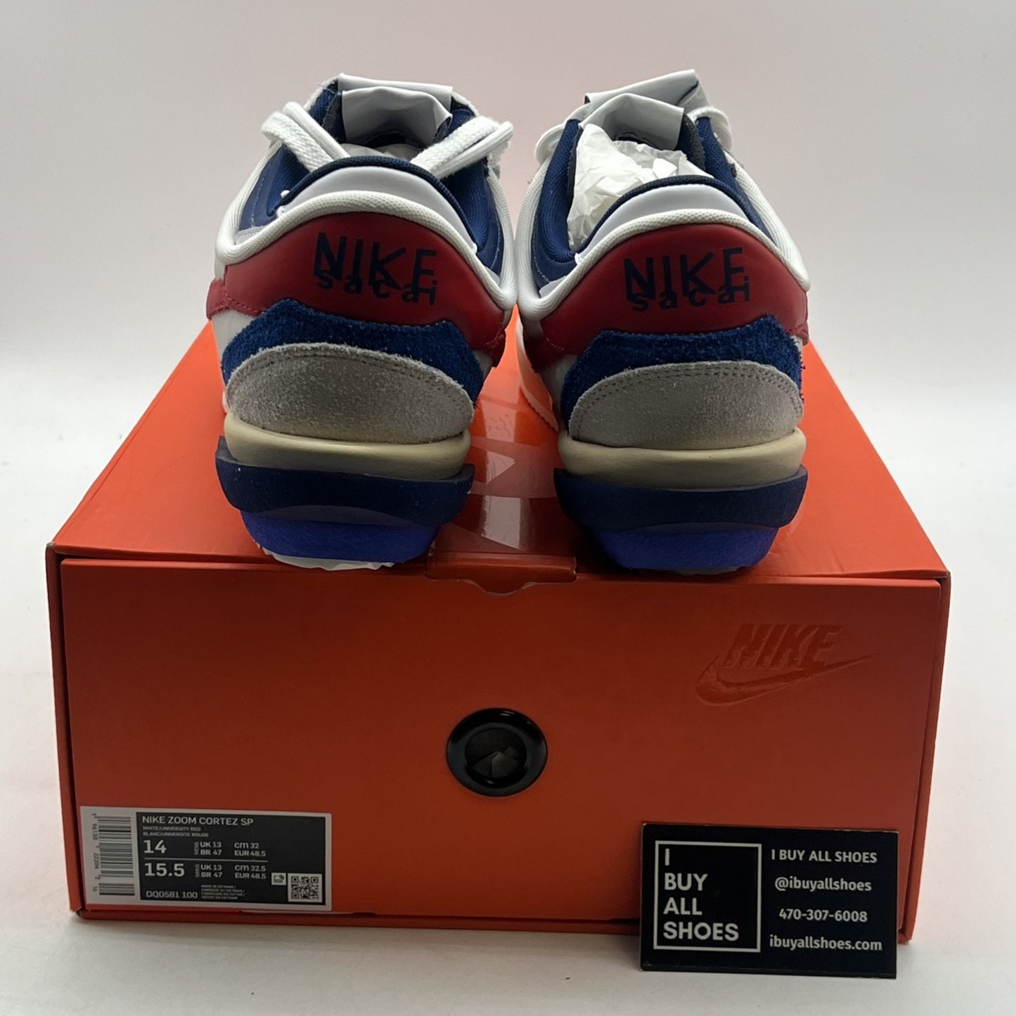 Size 14 - Nike sacai x Zoom Cortez SP OG (DQ0581-100)