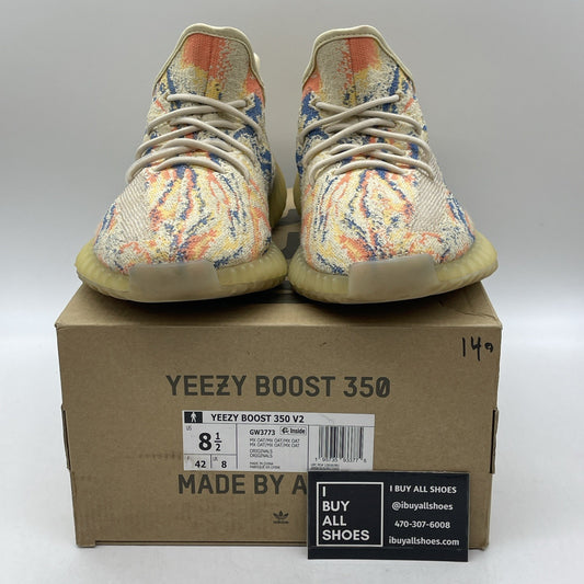 Size 8.5 - adidas Yeezy Boost 350 V2 Low MX Oat Blue Orange Suede (GW3773)