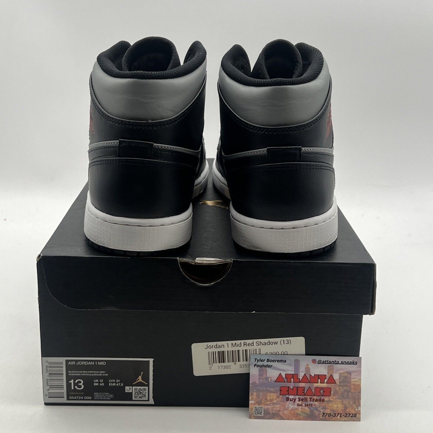 Size 13 - Air Jordan 1 Mid Shadow (554724-096)
