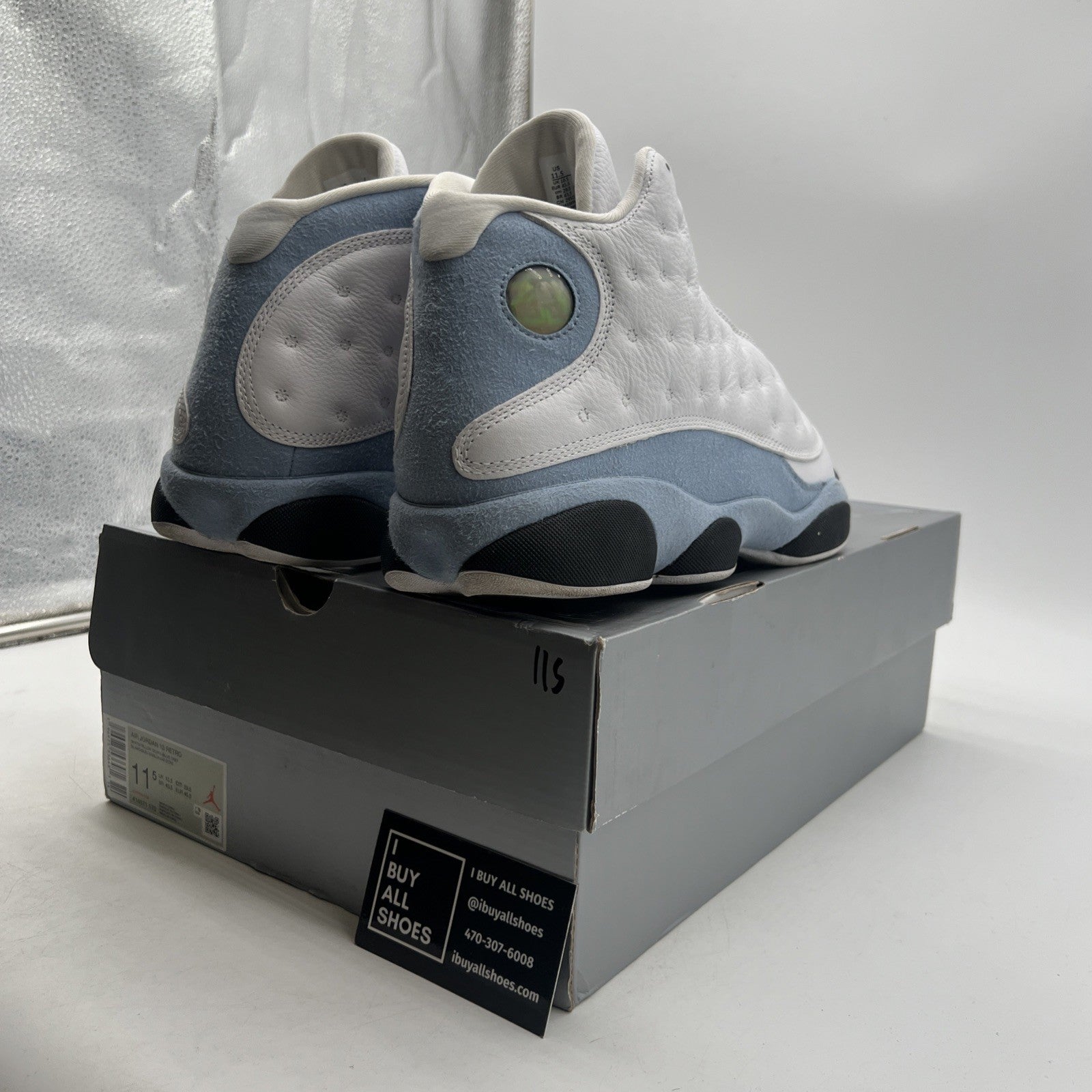 Size 11.5 - Air Jordan 13 Retro Blue Grey (414571-170)