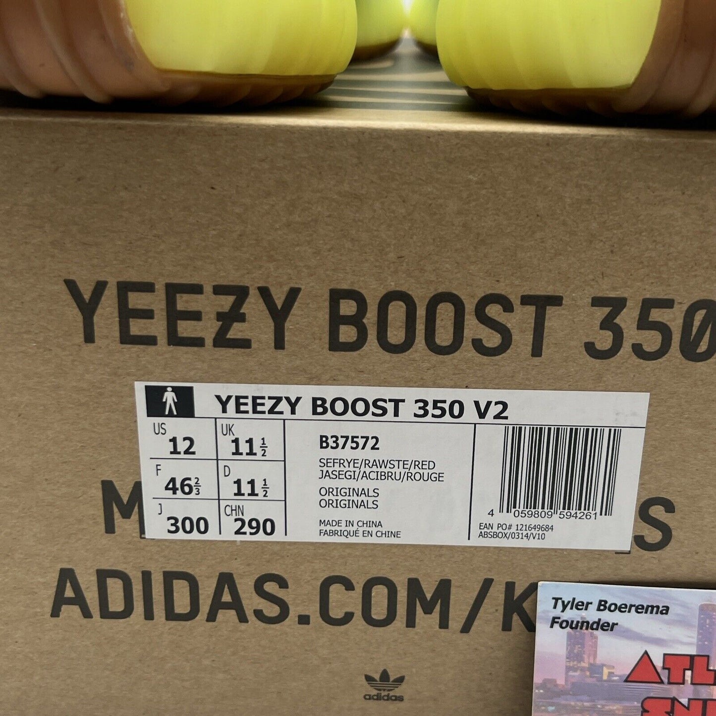 Size 12 - adidas Yeezy Boost 350 V2 Low Semi Frozen Yellow