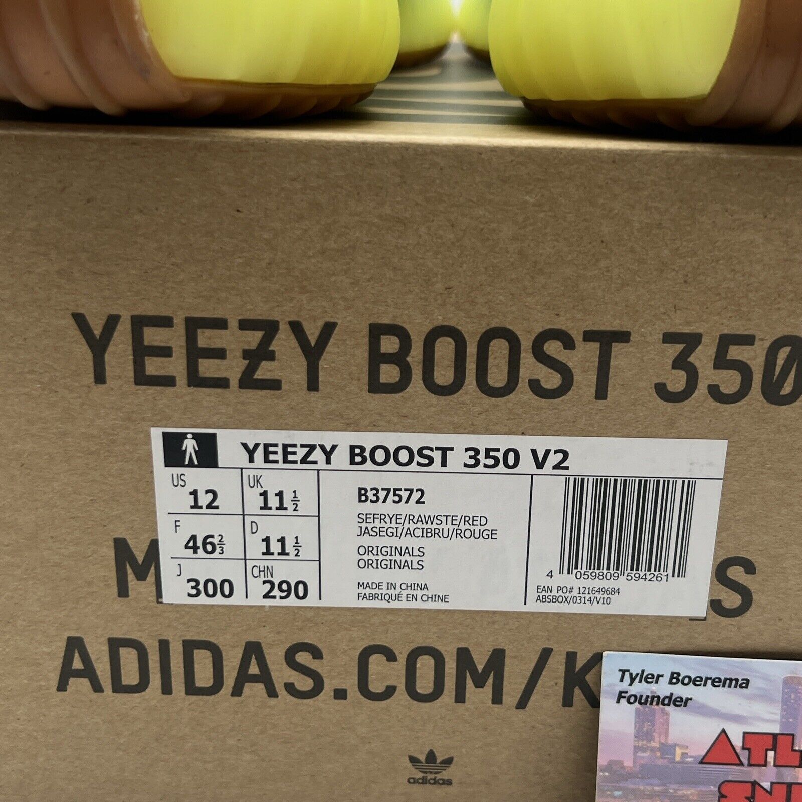 Size 12 - adidas Yeezy Boost 350 V2 Low Semi Frozen Yellow