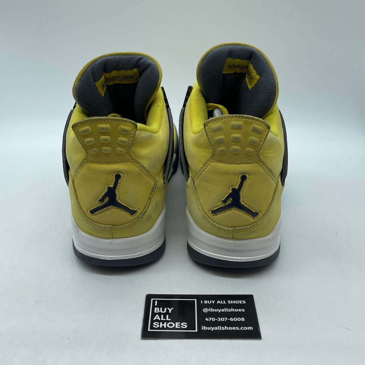 Size 11.5 - Jordan 4 Retro Mid Lightning Grey Yellow Suede (CT8527-700)
