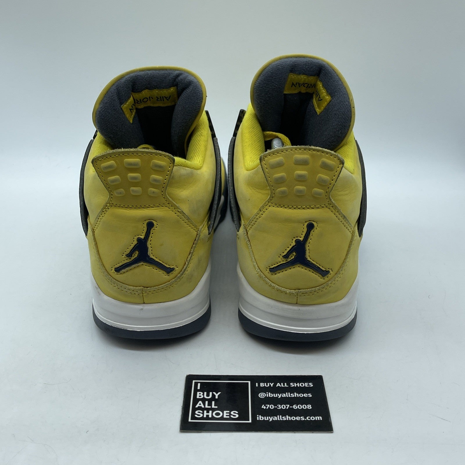 Size 11.5 - Jordan 4 Retro Mid Lightning Grey Yellow Suede (CT8527-700)