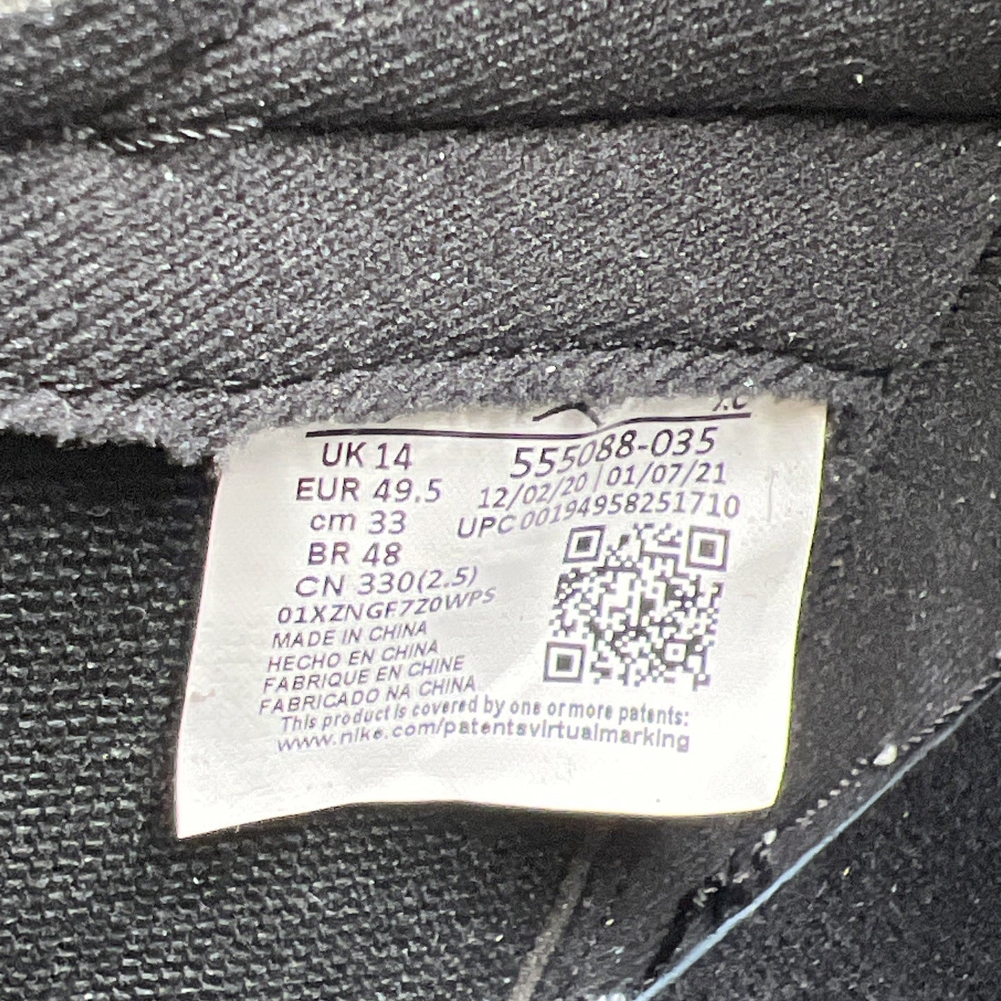 Size 15 - Air Jordan 1 Retro OG High Shadow 2.0 (555088-035)
