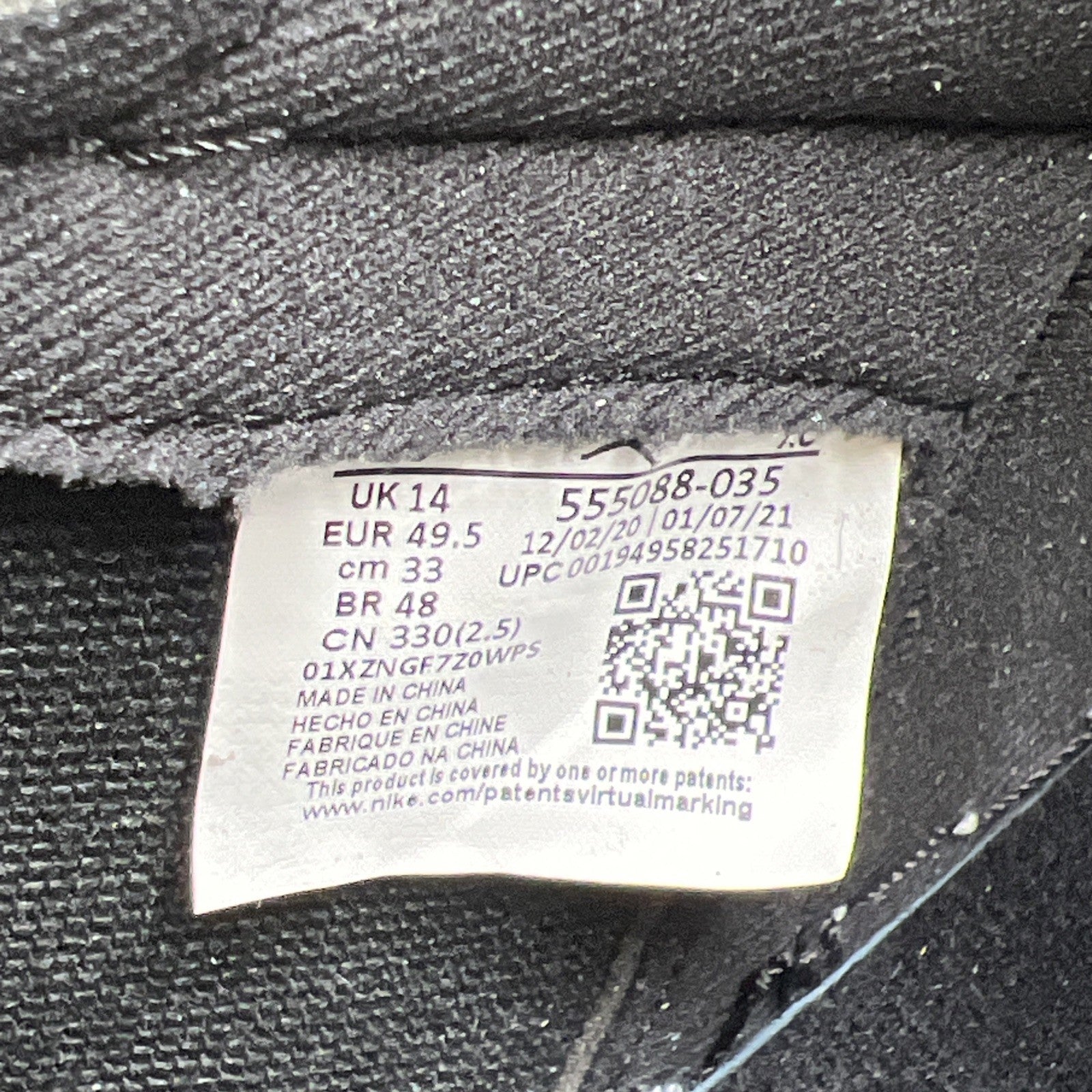Size 15 - Air Jordan 1 Retro OG High Shadow 2.0 (555088-035)