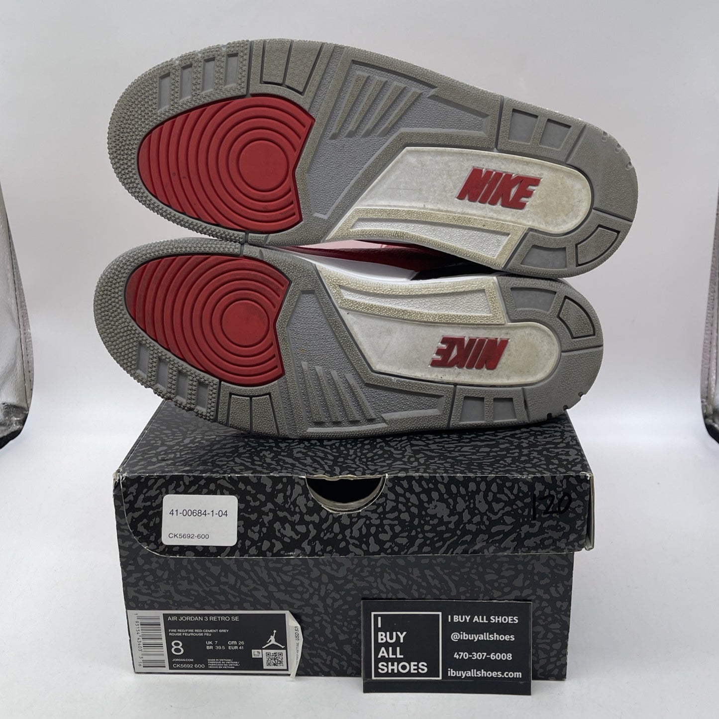Size 8 - Jordan 3 Retro SE Mid Unite Red Grey Suede Leather (CK5692-600)