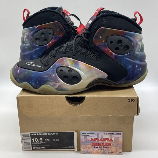 Size 10.5 - Nike Zoom Rookie Prm Galaxy Black Pod Blue Purple Suede (558622-001)