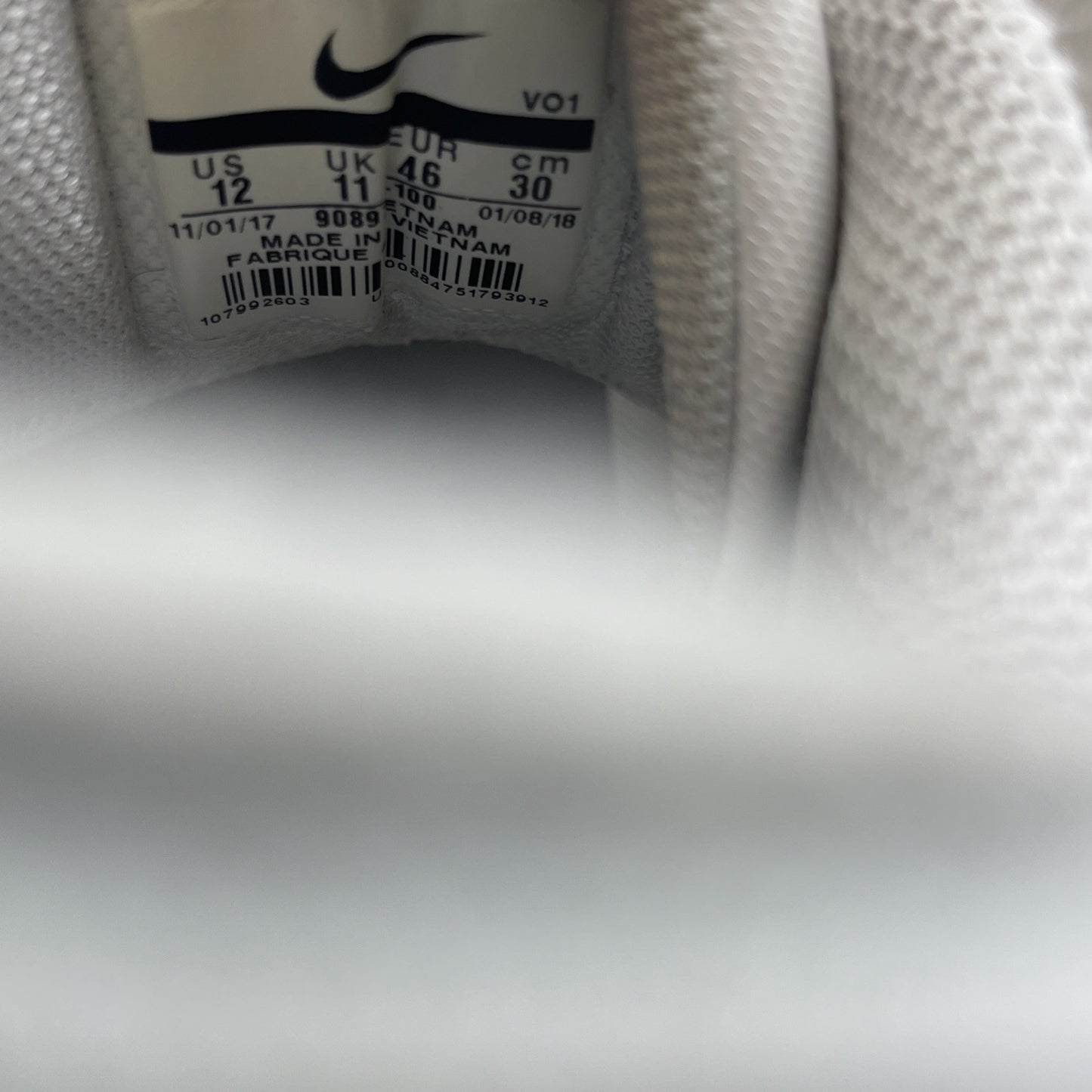 Size 12 - Nike Mamba Rage Pure Platinum (908972-100)