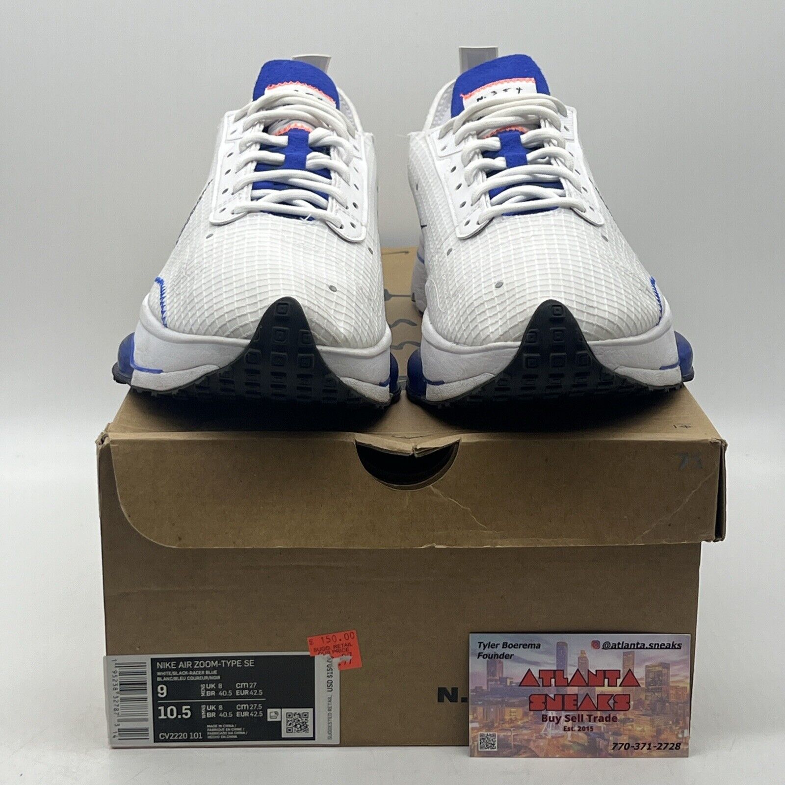 Size 9 - Nike Air Zoom-Type SE White Racer Blue (CV2220-101)