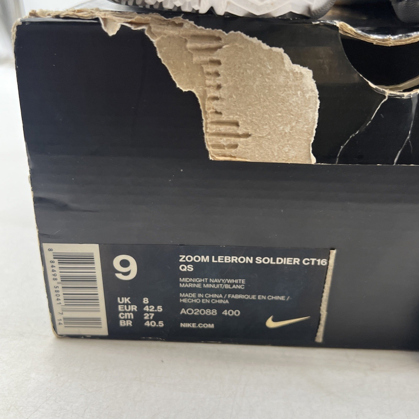 Size 9 - Nike LeBron Soldier 1 25 Straight (AO2088-400)