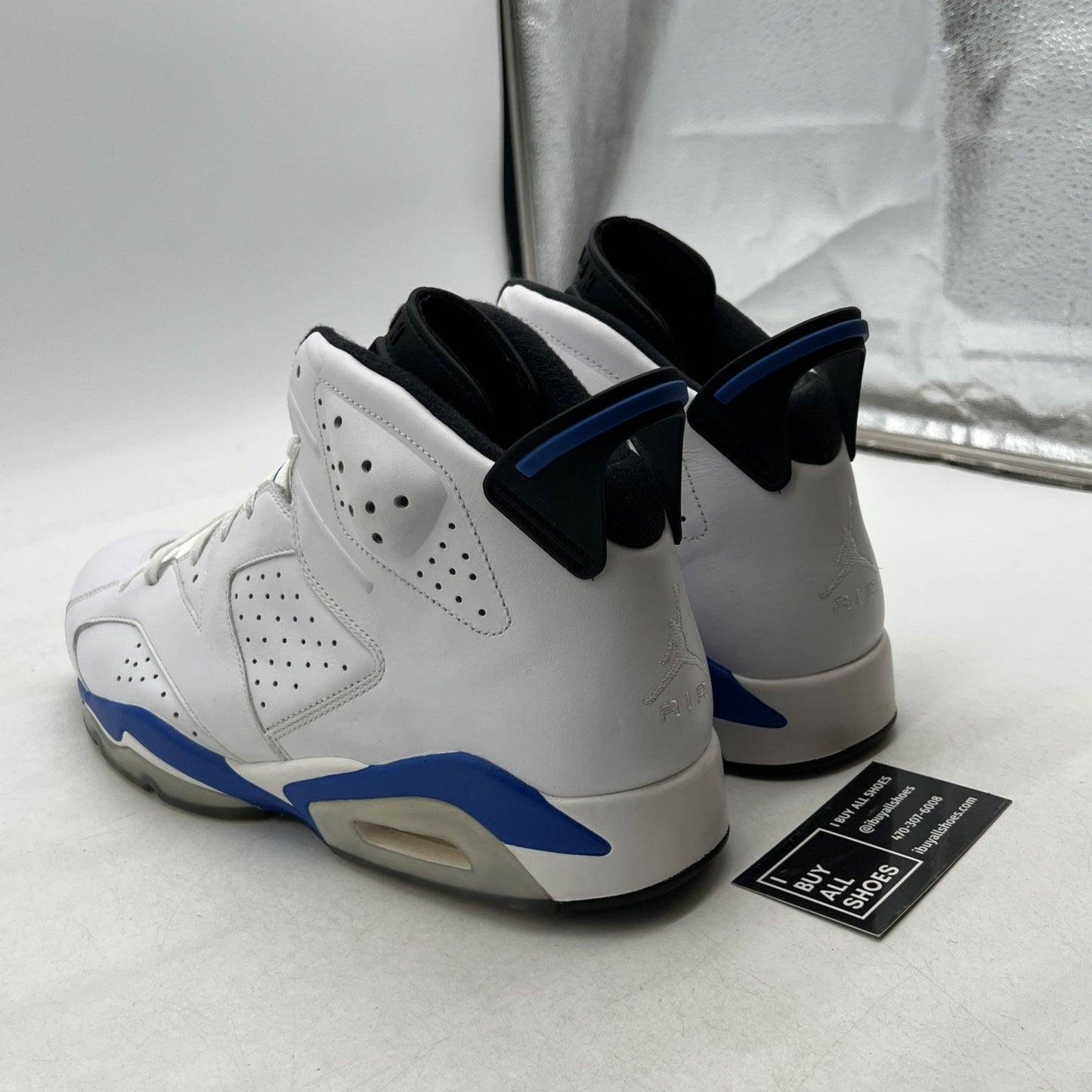 Size 14 - Air Jordan 6 Retro 2014 Sport Blue (384664-107)
