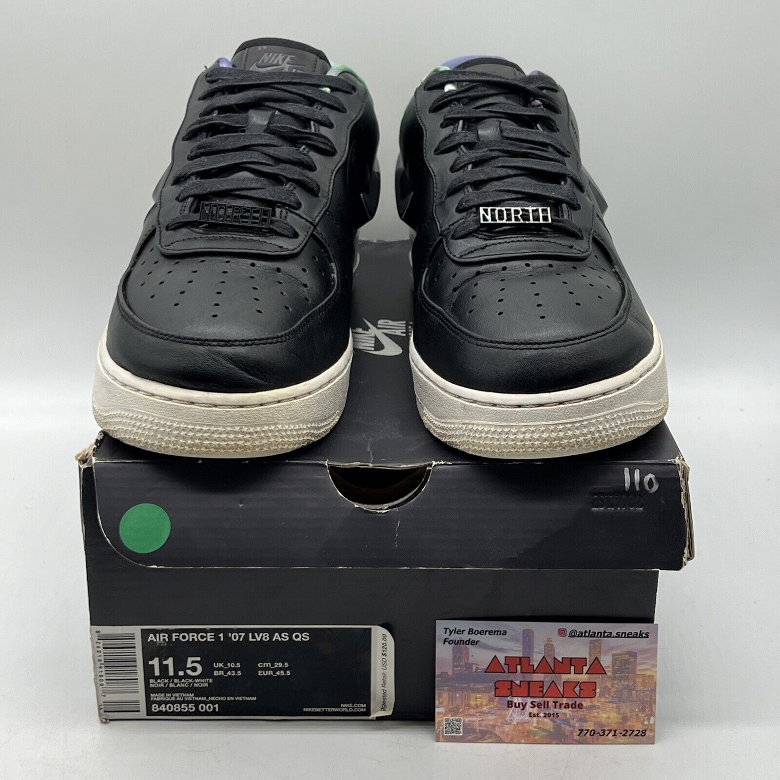 Size 11.5 - Nike Air Force 1 '07 LV8 QS All Star - Northern Lights