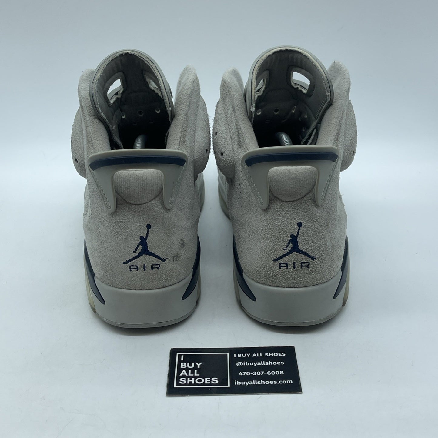 Size 11.5 - Jordan 6 Retro Mid Georgetown Grey Blue Suede (CT8529-012)