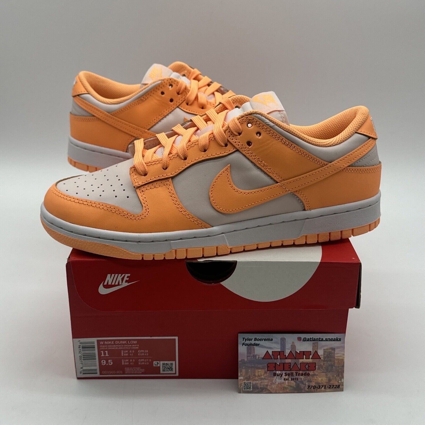 Size 11 - Nike Dunk Low Peach Cream 2022 Orange Women’s. Men’s 9.5 Equivalent