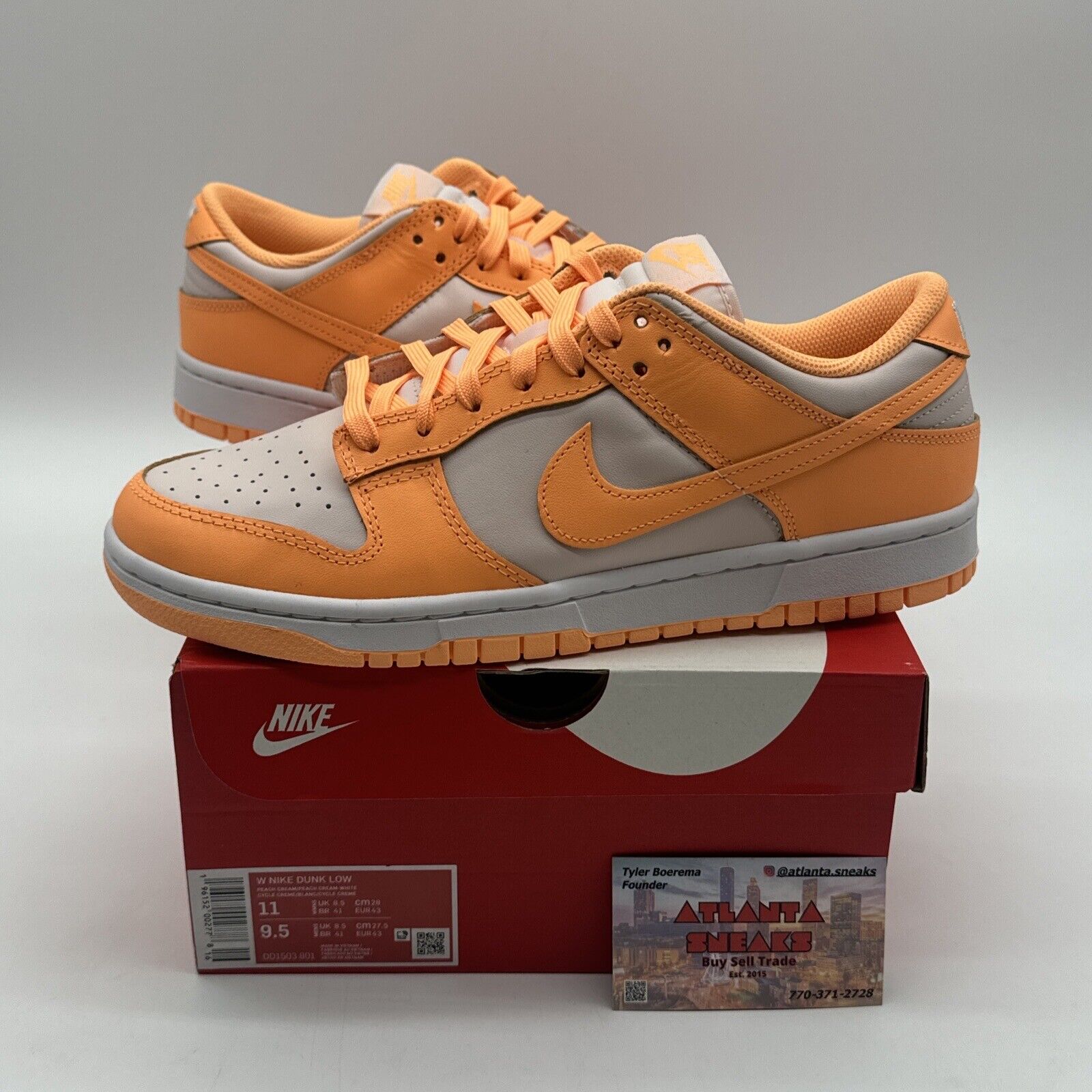 Size 11 - Nike Dunk Low Peach Cream 2022 Orange Women’s. Men’s 9.5 Equivalent