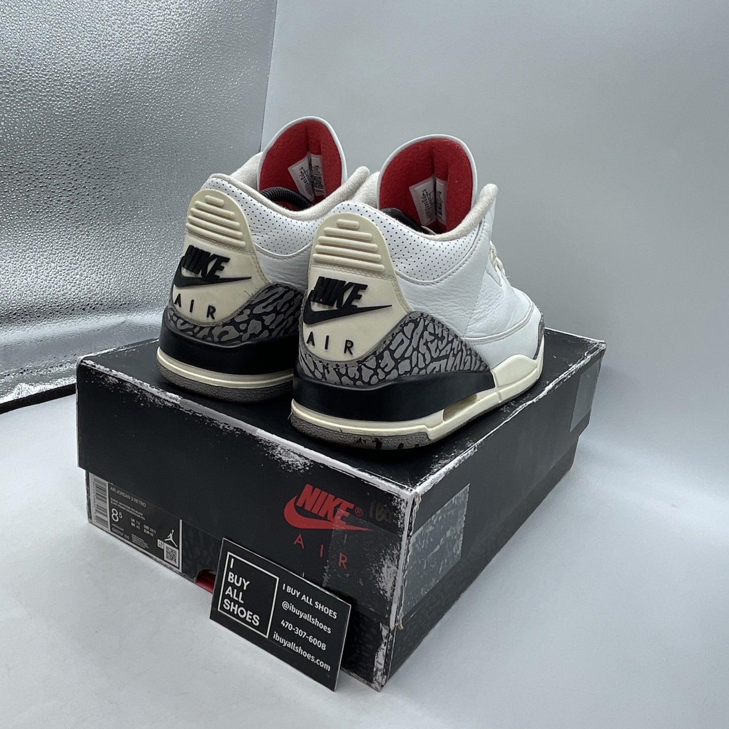 Size 8.5 - Air Jordan 3 Retro Mid White Cement Reimagined (DN2707-100)