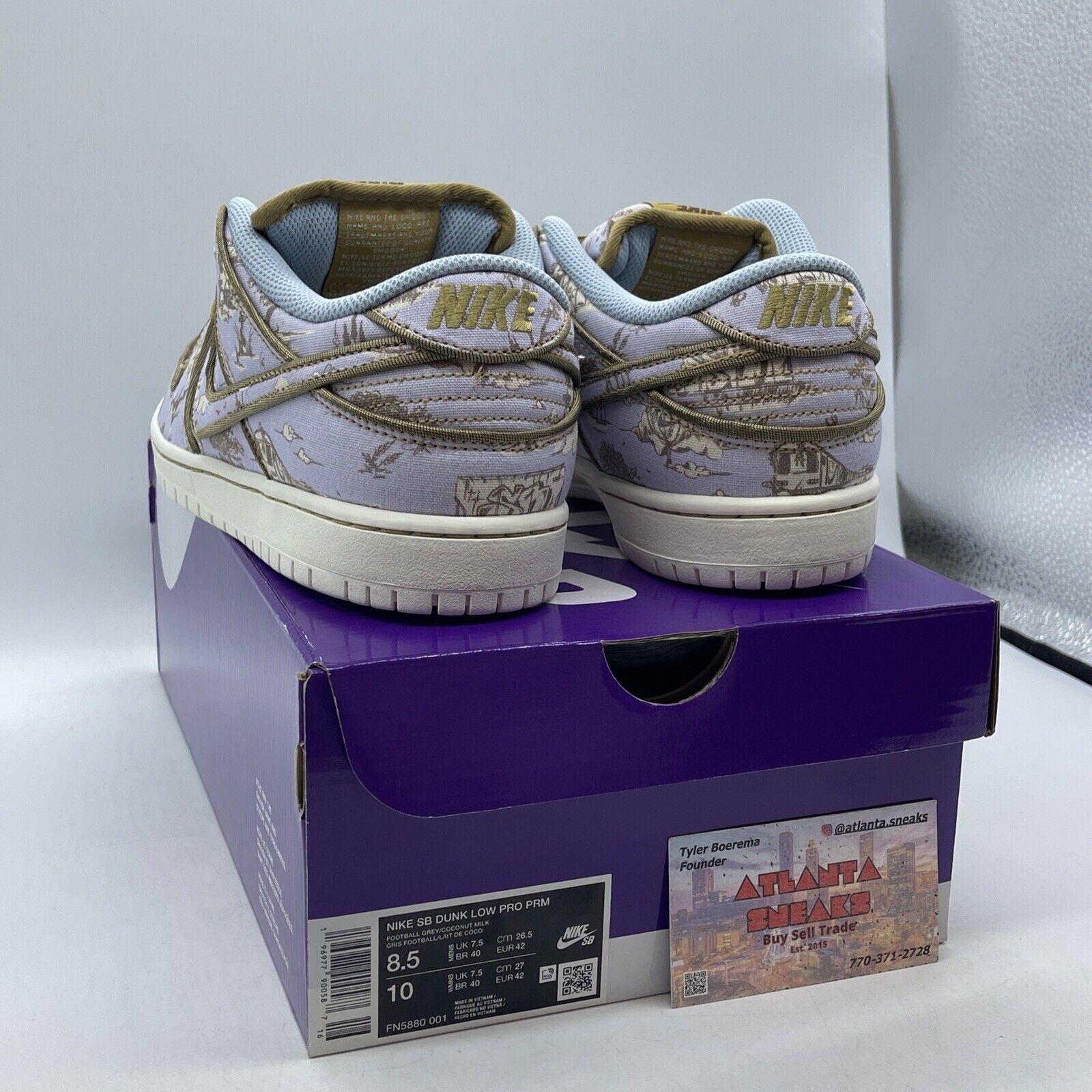 Size 8.5 - Nike Dunk Premium SB Low City of Style Pack Purple Suede (FN5880-001)