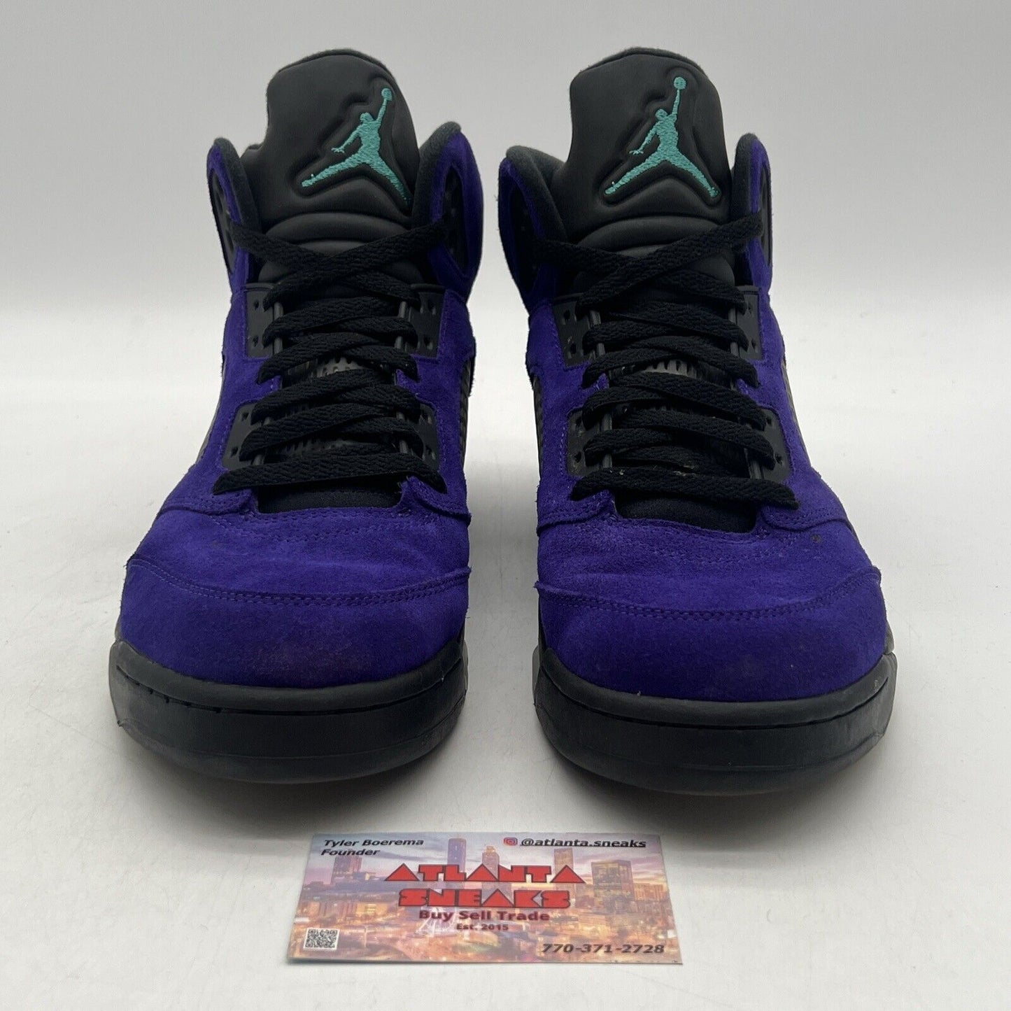 Size 9.5 - Jordan 5 Retro Alternate Grape 2020 Icey Black Aqua (136027-500)