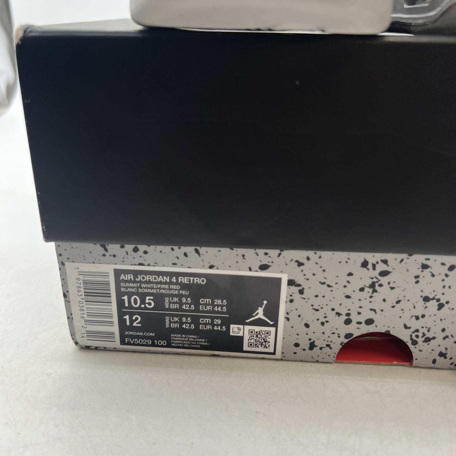 Size 10.5 - Air Jordan 4 Retro OG 2025 White Cement (FV5029-100)