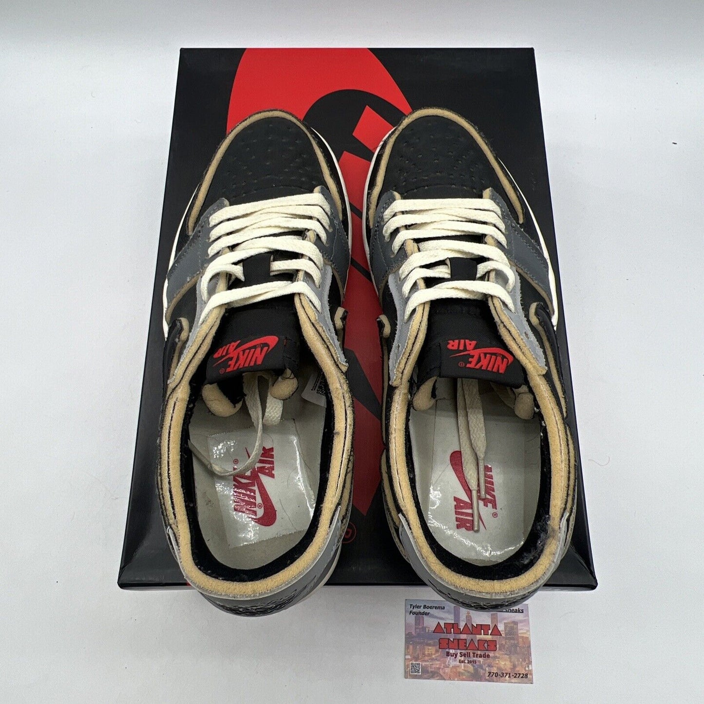 Size 10 - Jordan 1 Retro Low OG EX Dark Smoke Gray 2022 (DV0982-006)