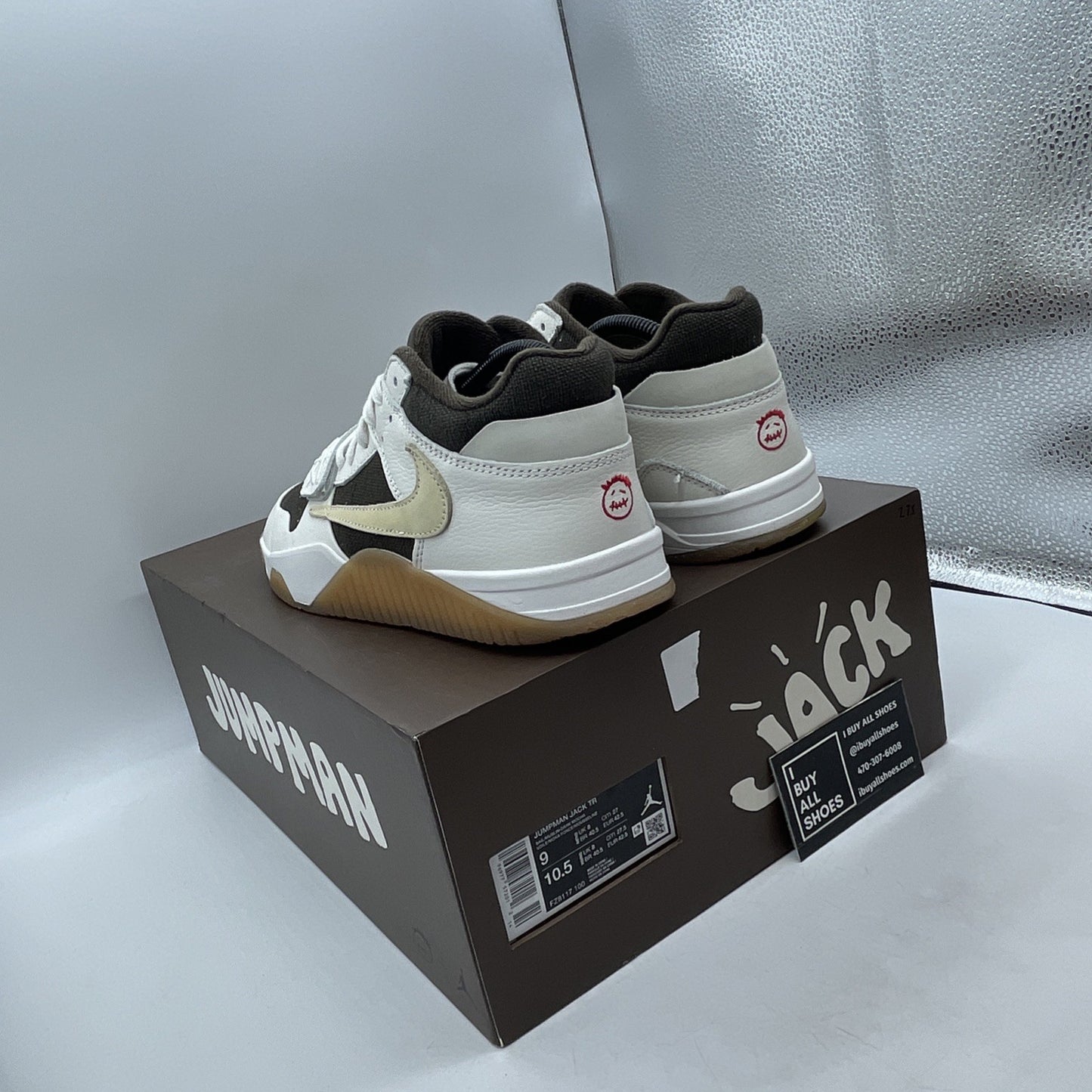 Size 9 - Travis Scott x Air Jordan Jordan Jumpman Jack TR Sail (FZ8117-100)