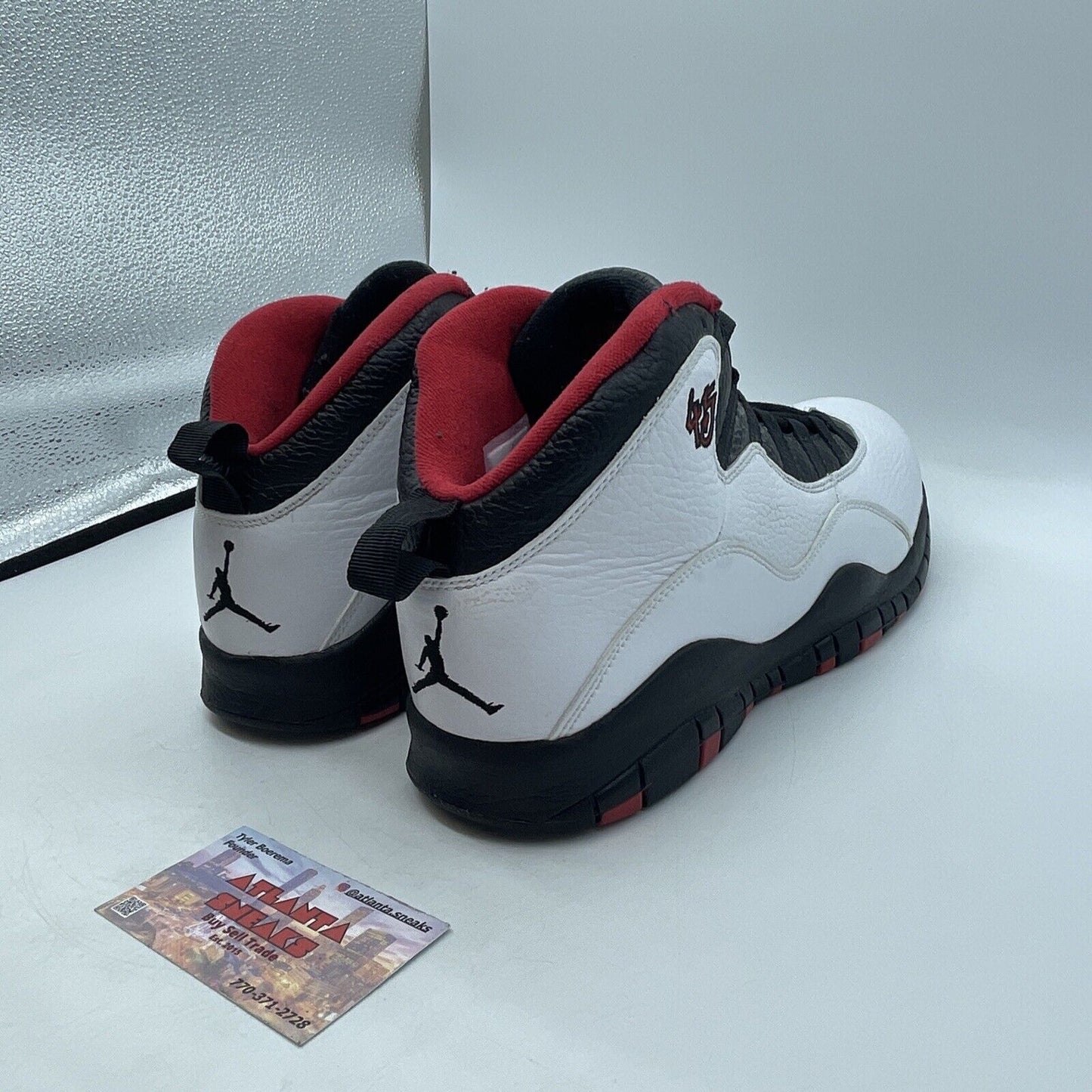 Size 11.5 - Air Jordan 10 Double Nickel White Black Red Leather (310805-102)