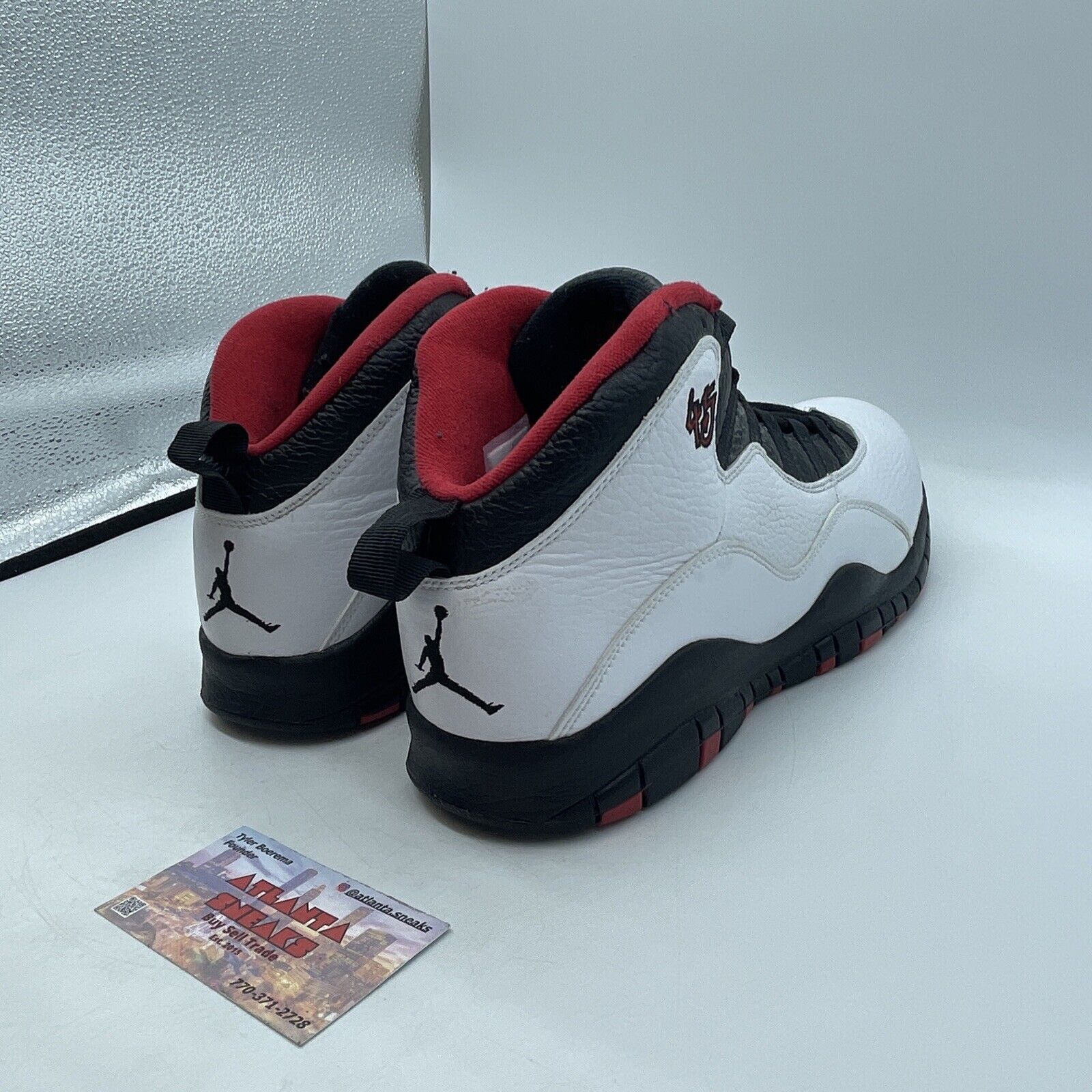 Size 11.5 - Air Jordan 10 Double Nickel White Black Red Leather (310805-102)