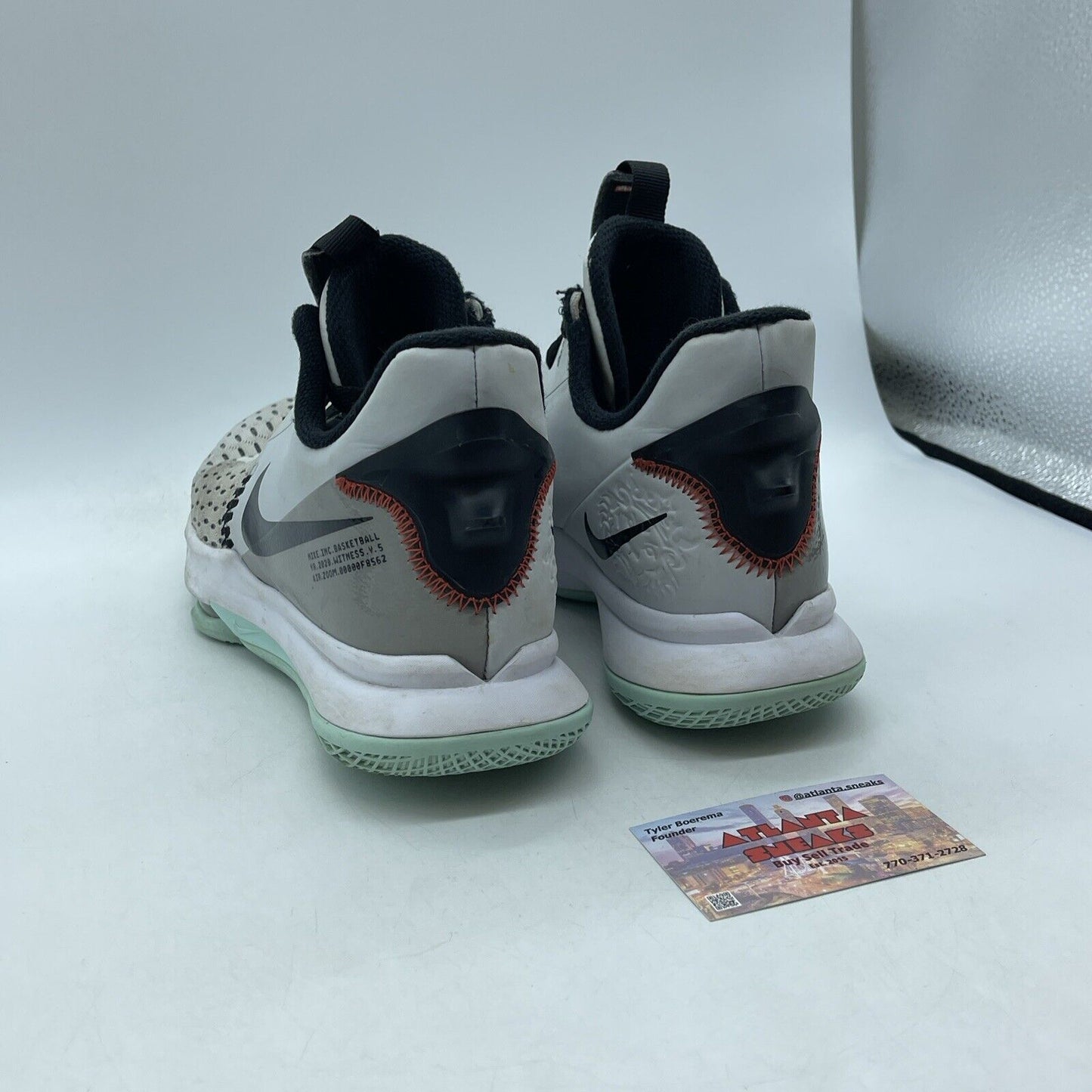 Size 8 - Nike LeBron Witness 5 Pure Platinum Light Dew Suede Leather (CQ9380-006