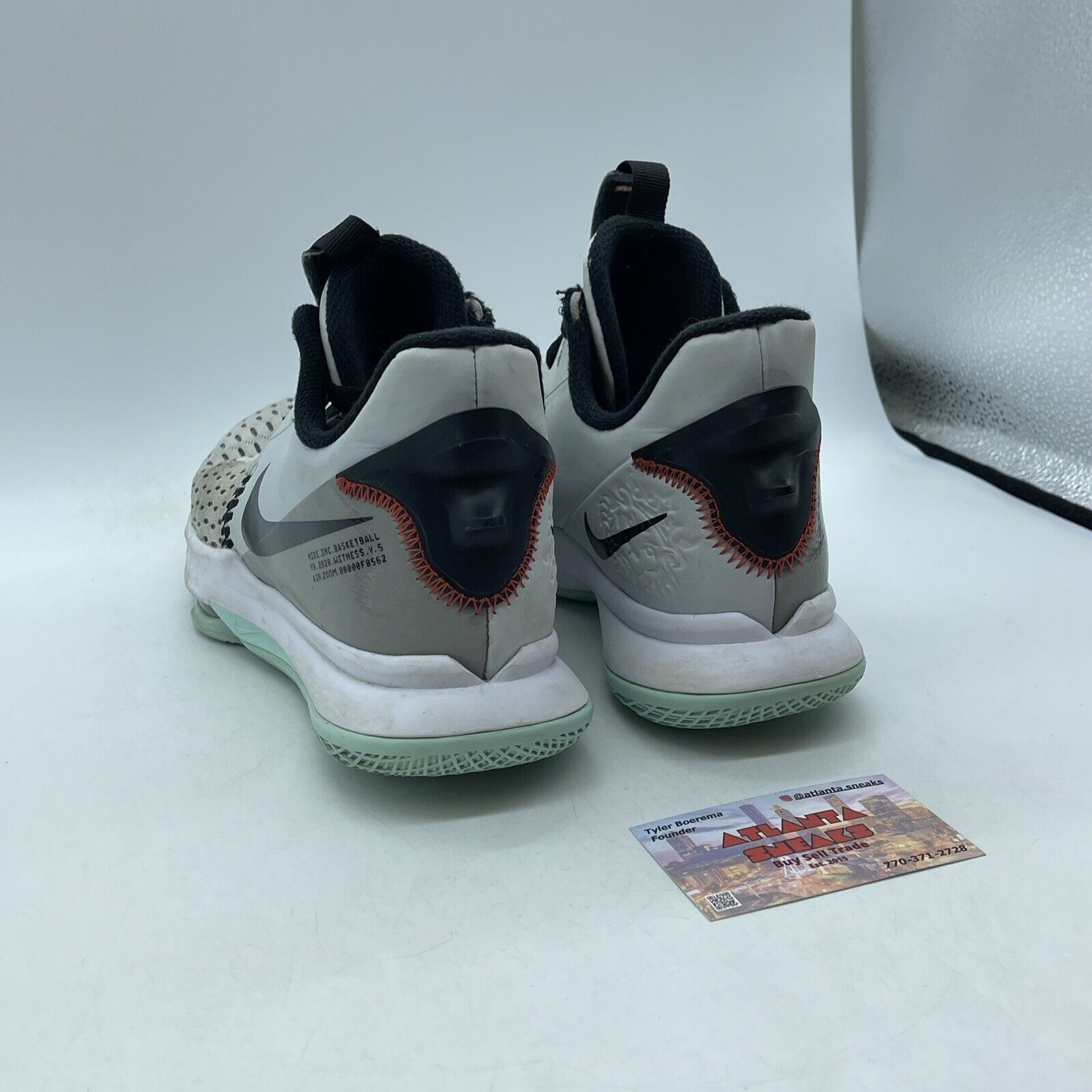 Size 8 - Nike LeBron Witness 5 Pure Platinum Light Dew Suede Leather (CQ9380-006