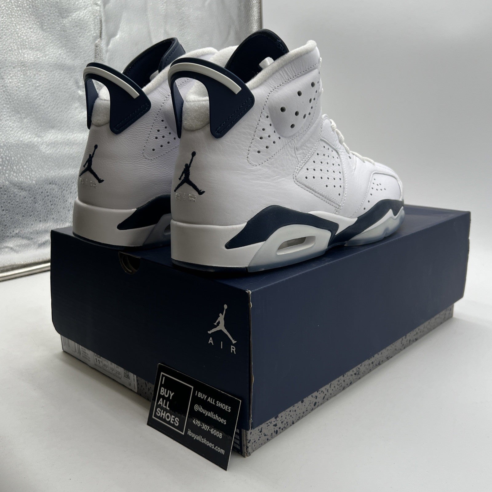 Size 11.5 - Air Jordan 6 Retro Midnight Navy (CT8529-141)