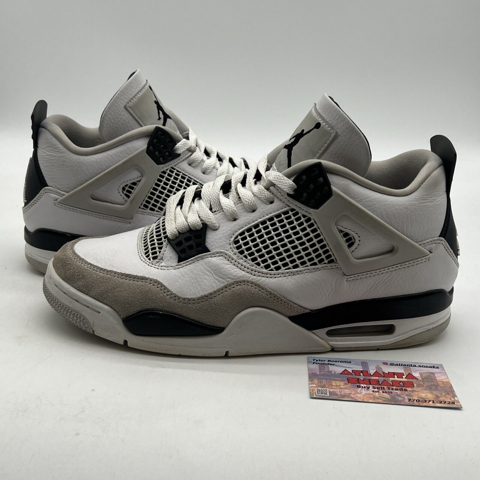 Size 10 - Jordan 4 Retro Mid Military Black (DH6927-111)