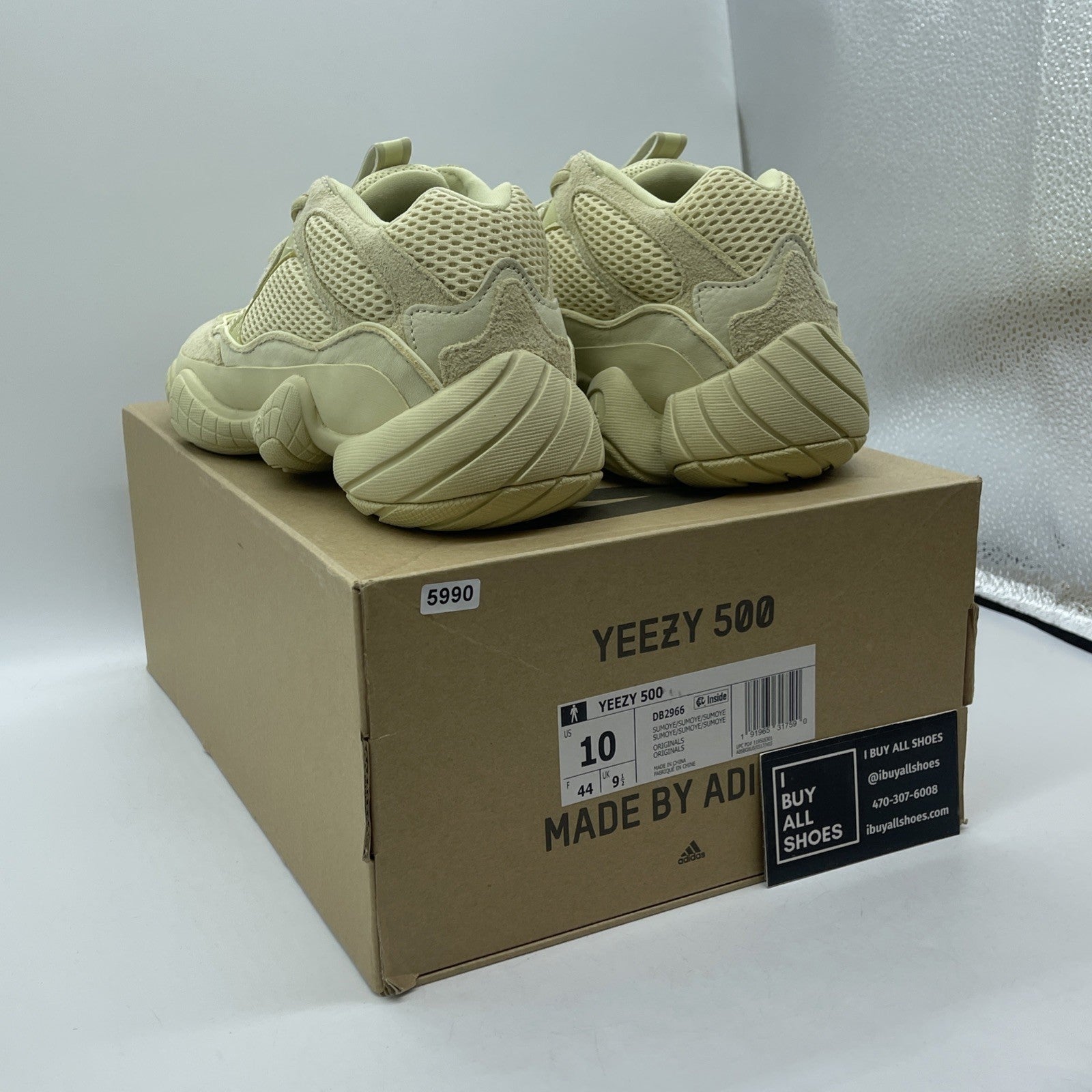 Size 10 - adidas Yeezy 500 Super Moon Yellow Suede Leather (DB2966)