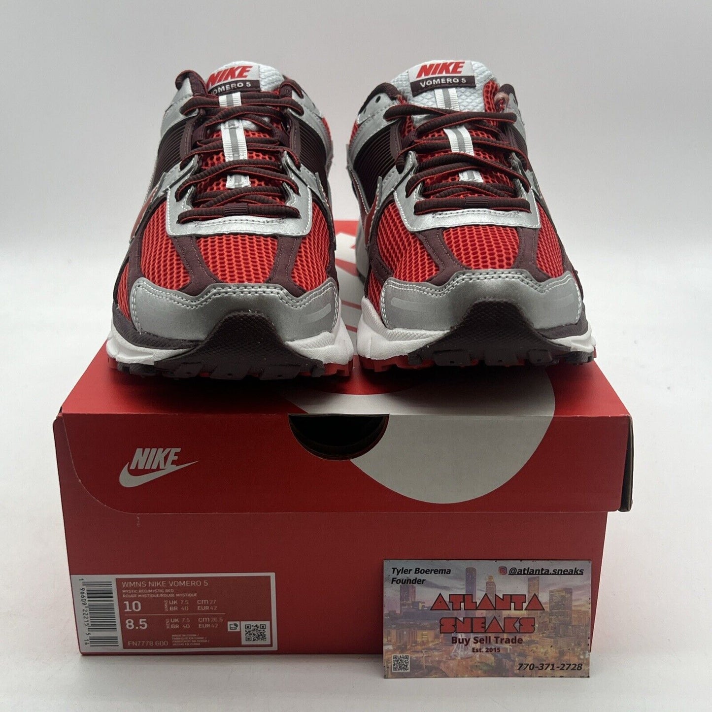Size 10 - Nike Air Zoom Vomero 5 Mystic Red W (FN7778-600)