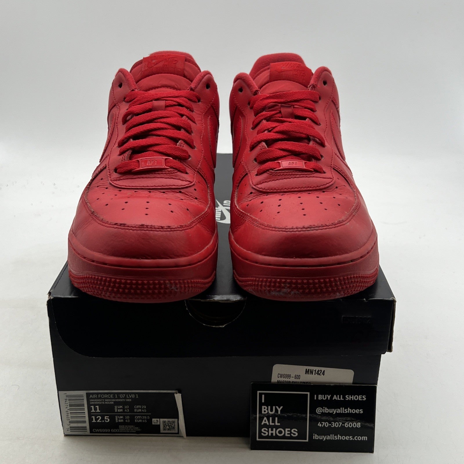 Size 11 - Nike Air Force 1 Low Triple Red (CW6999-600)