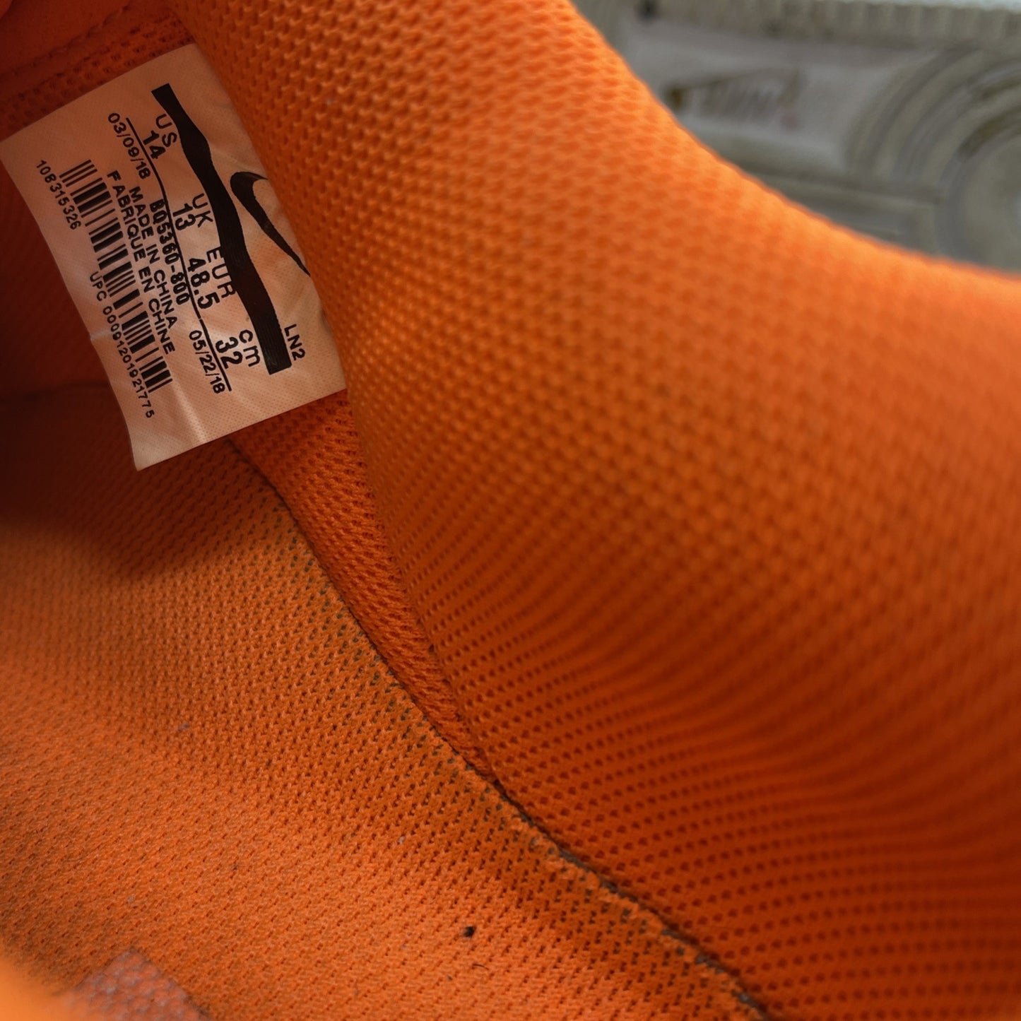 Size 14 - Nike Air Force 1 Low Total Orange (BQ5360-800)