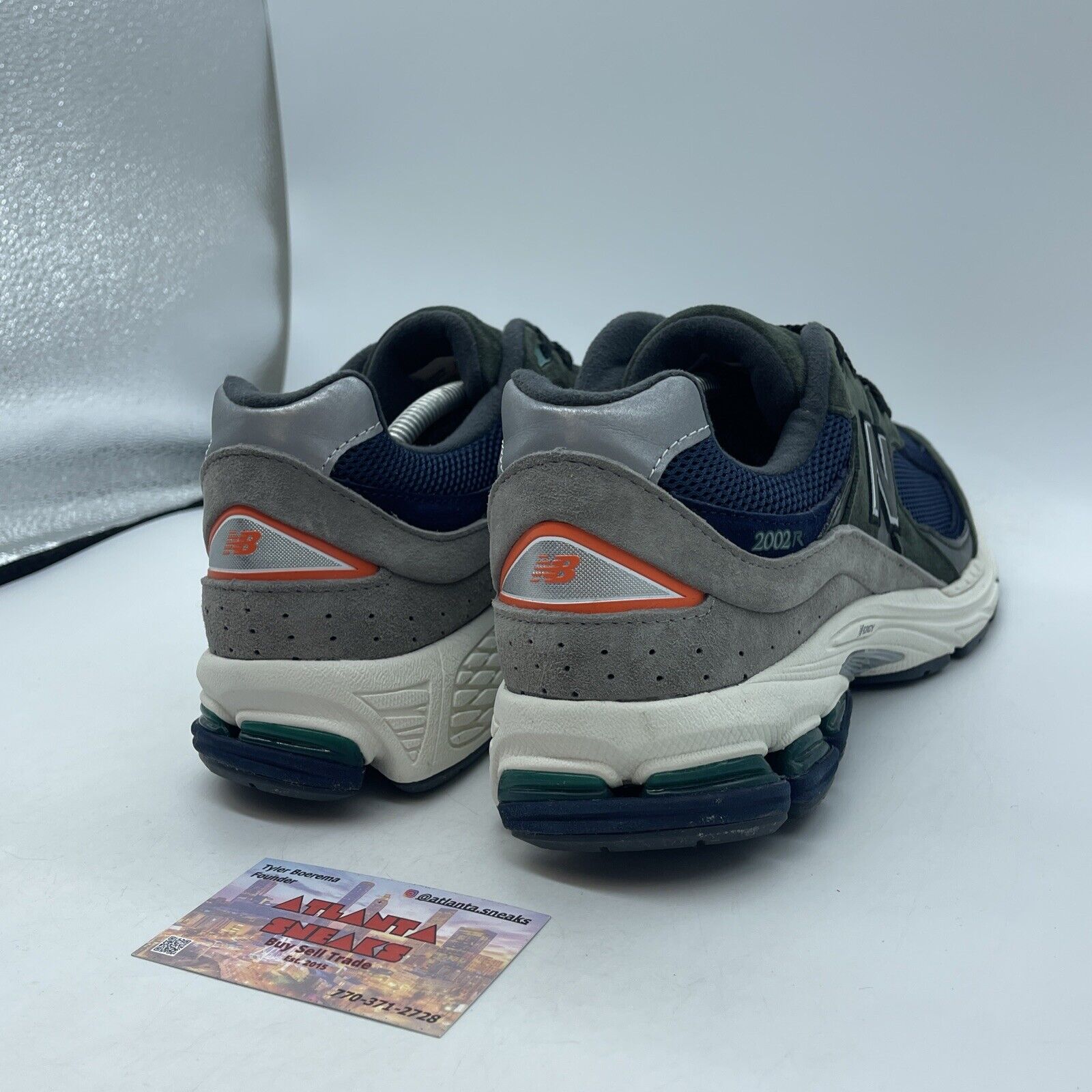 Size 11 - New Balance 2002 Defense Green Natural Indigo Blue Suede (ML2002RF)