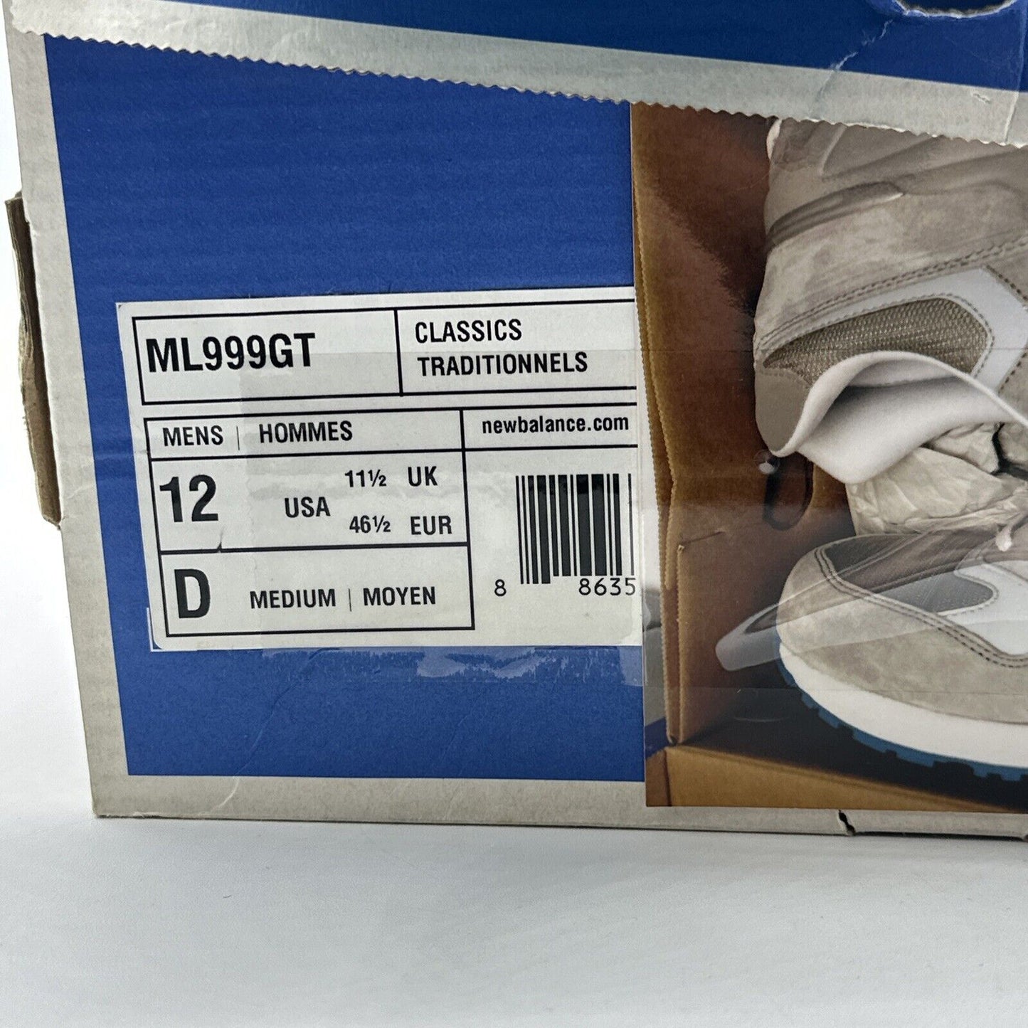 Size 12 - New Balance ML999 Gray - ML999GT