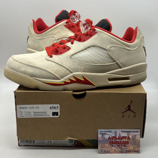 Size 13 - Air Jordan 5 Retro 2021 Low Chinese New Year Red (DD2240-100)